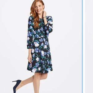 Draper James NWT floral smocked sleeve dress sz 0